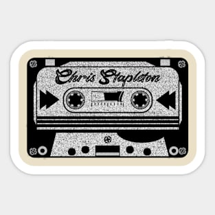 chris stapleton cassette Sticker